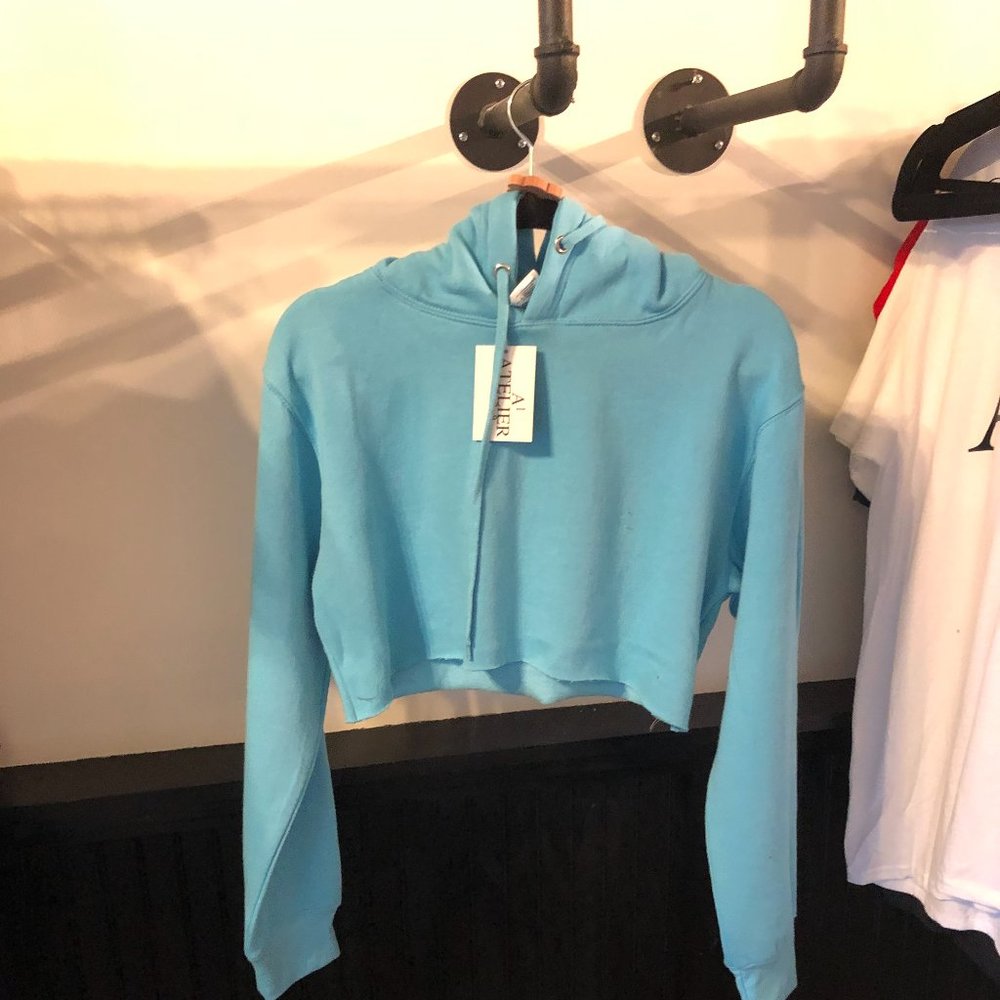 USA Knight Crop-Top Hoodie